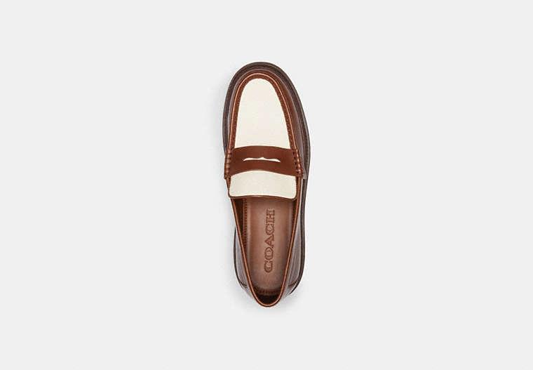 Coach Brown and White Loafers Women main image 3