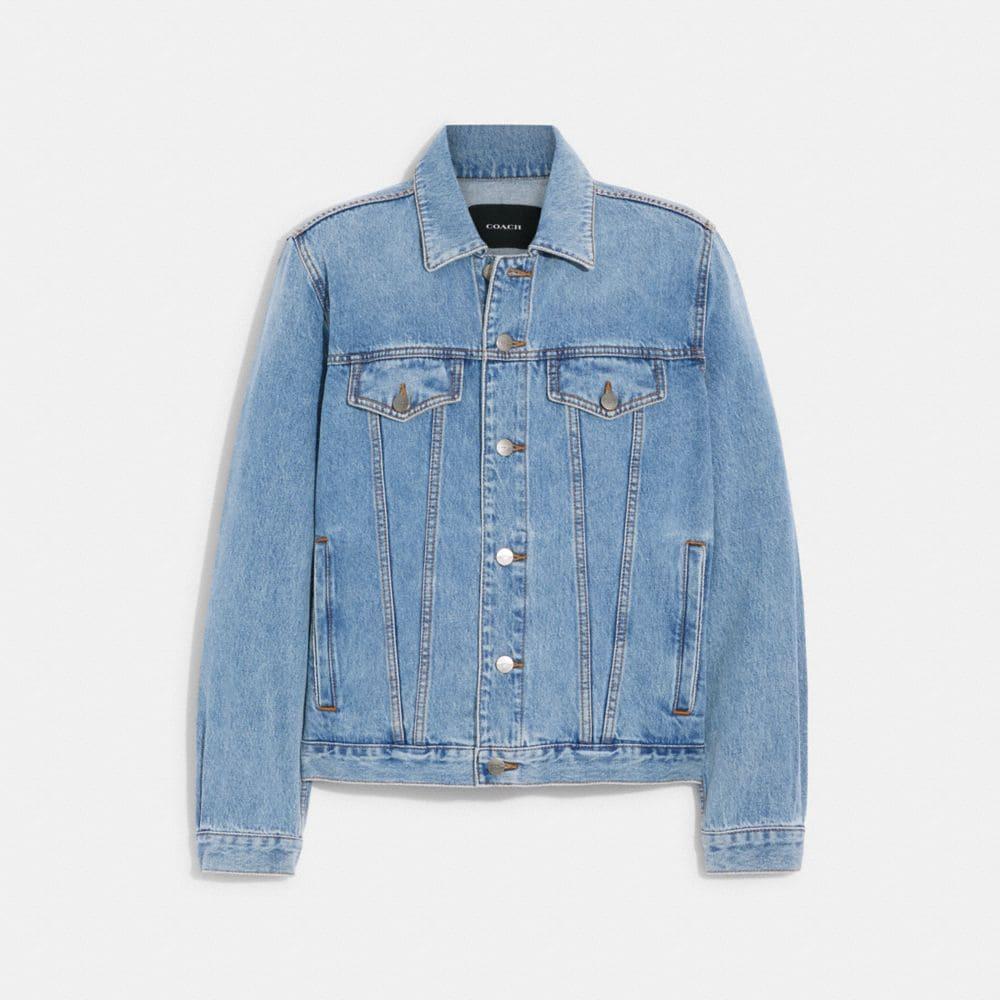 COACH Denim Trucker Jacket in Blue for Men Lyst