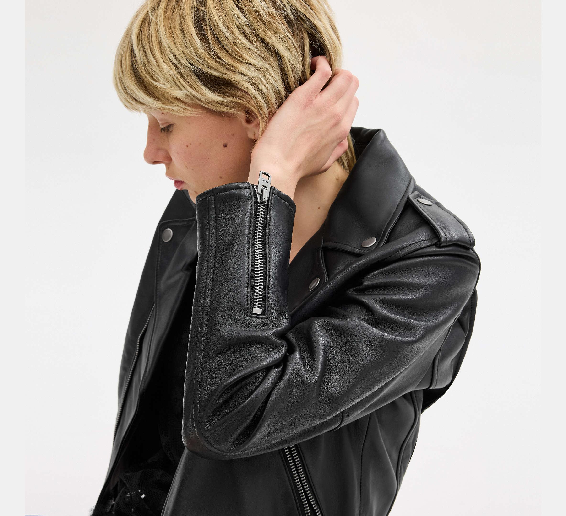 HOT Coach Moto Jacket Mens Coach Leather Jacket Coach