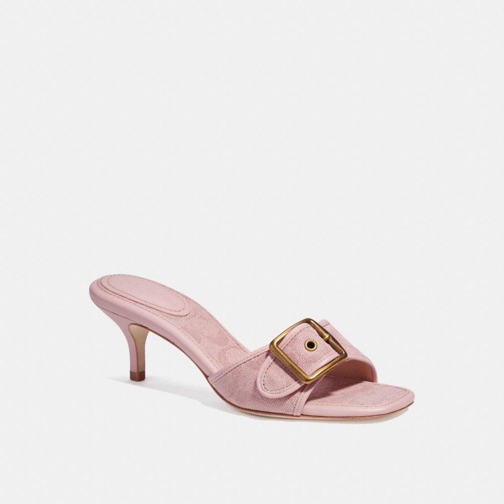 pink coach heels