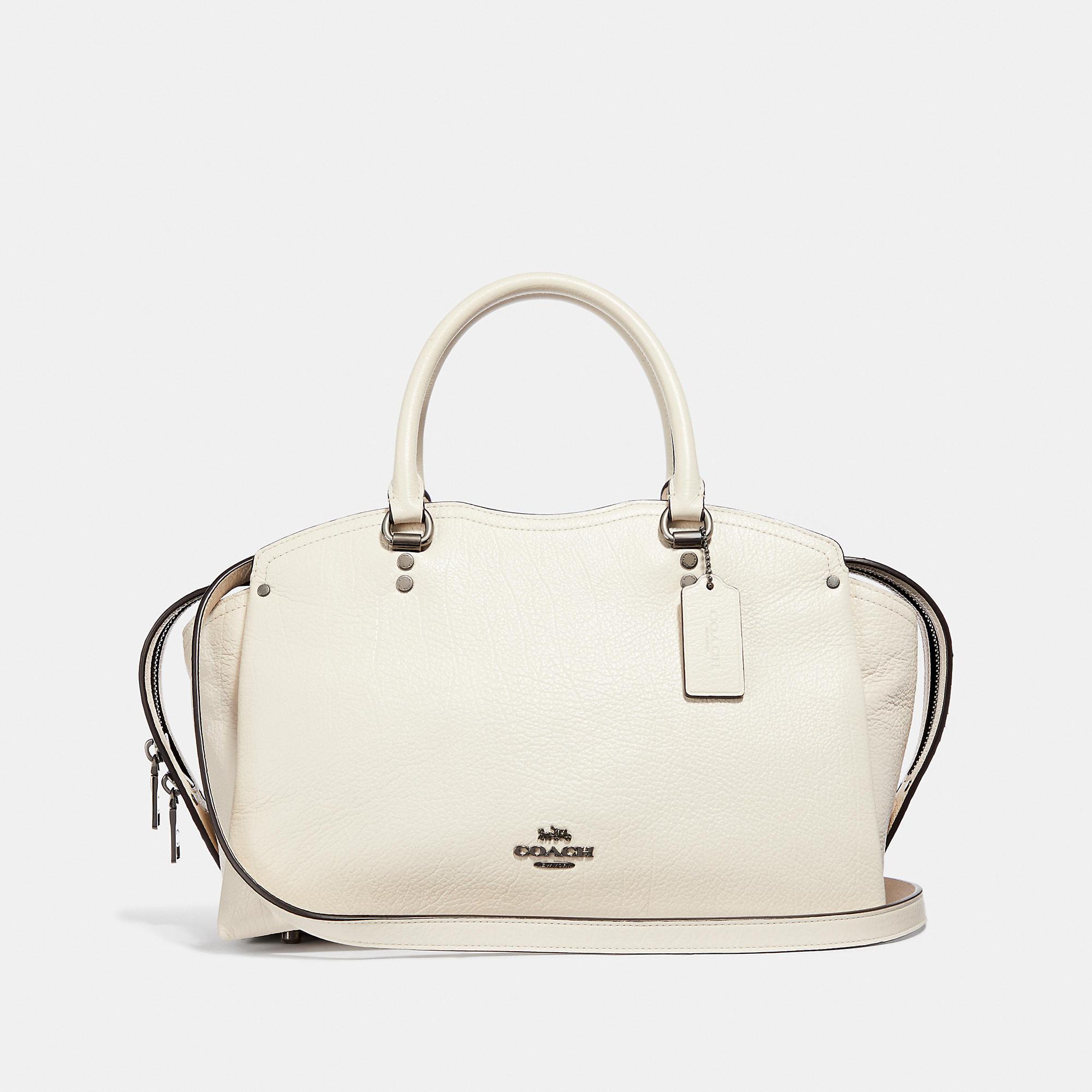 coach drew satchel black
