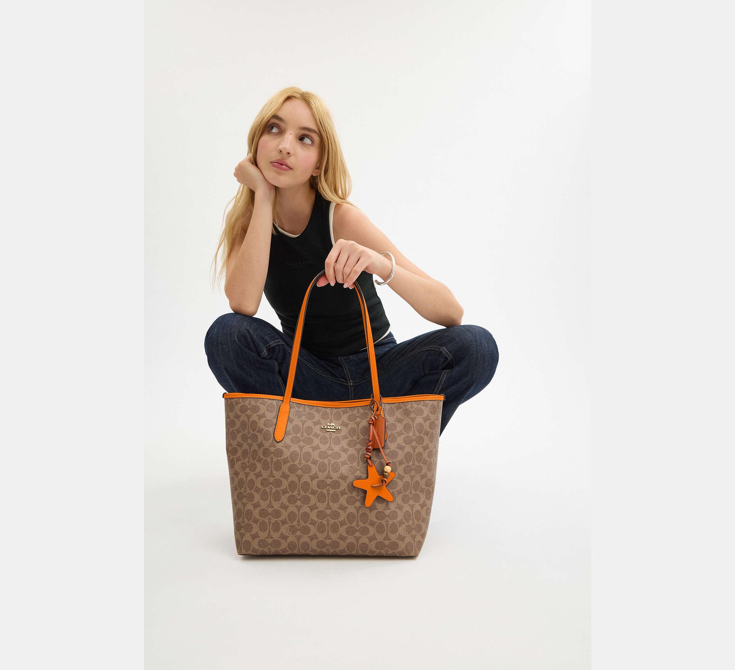 COACH City Tote Bag With Star Charm in Black | Lyst UK