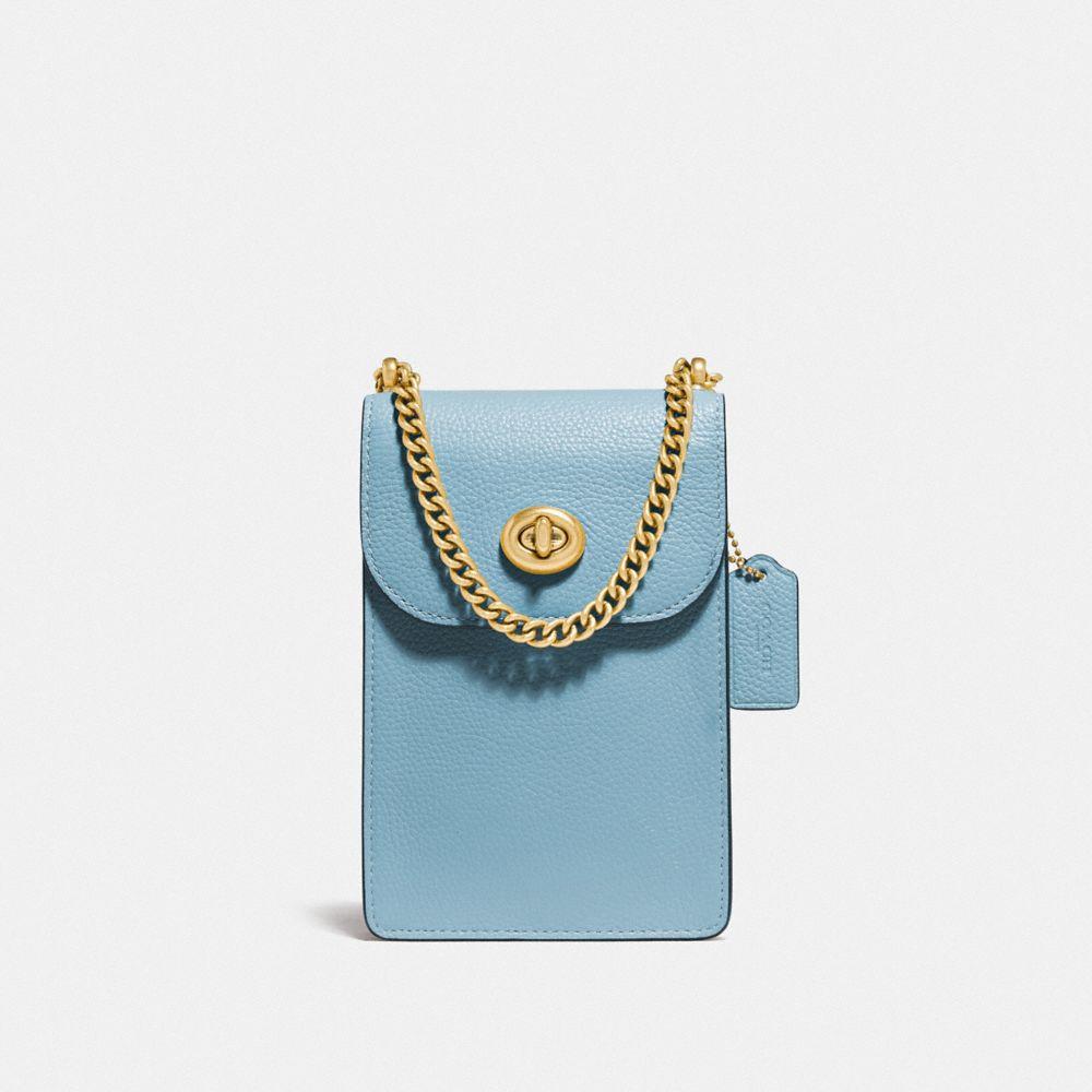 Cartera cruzada para teléfono con cierre Liv COACH de Cuero de color Neutro  - Lyst