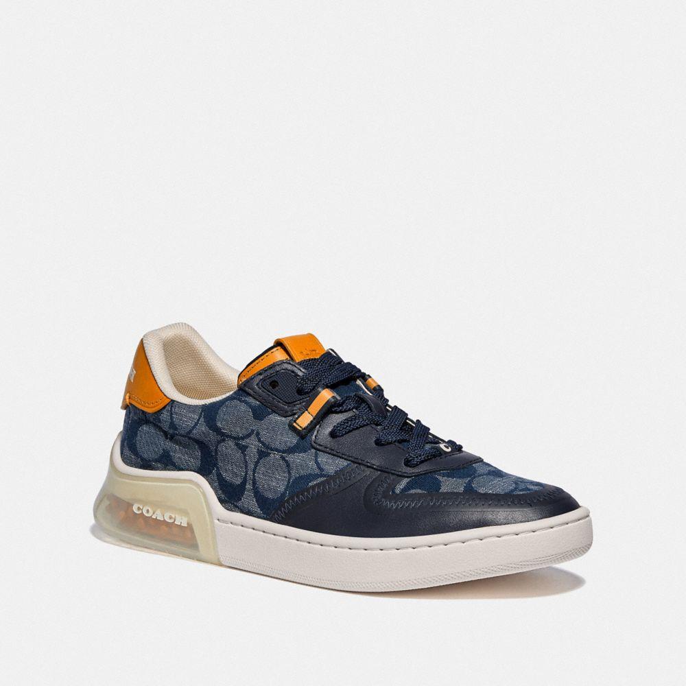 COACH Leather Citysole Court Sneaker in Chambray (Blue) - Lyst