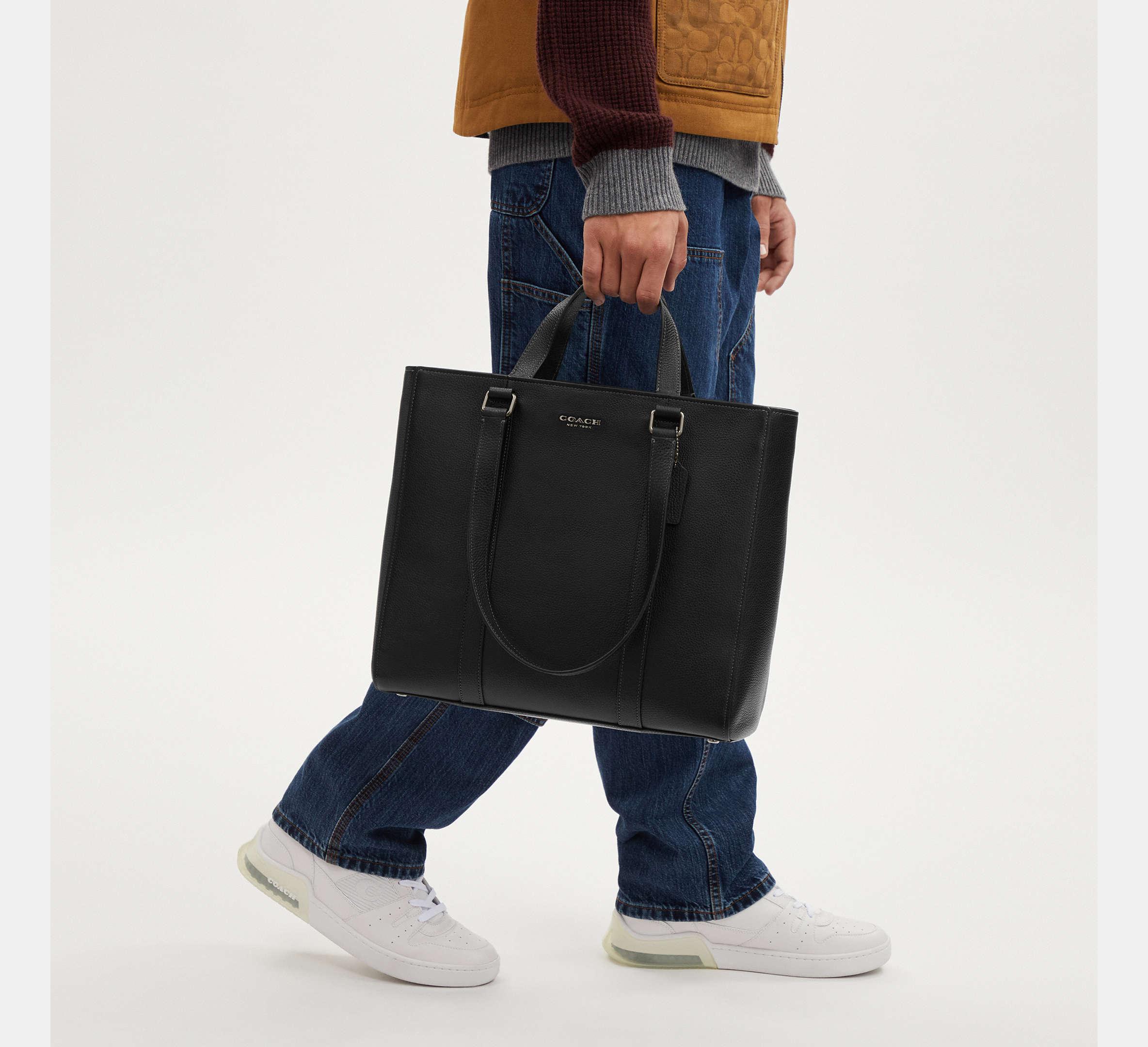 COACH Hudson Double Handle Tote Bag in Black for Men | Lyst UK