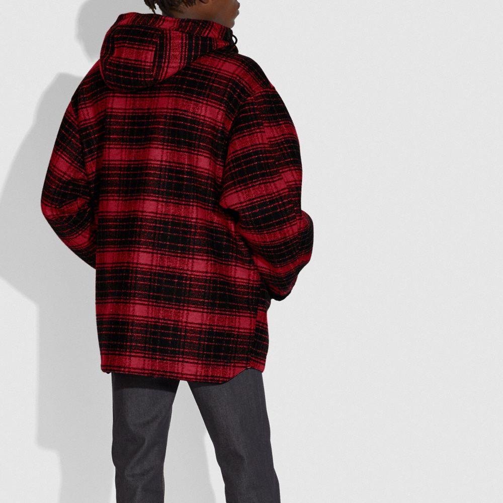 plaid coach jacket