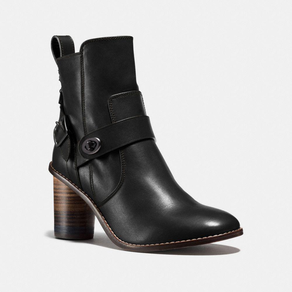 moto bootie heel