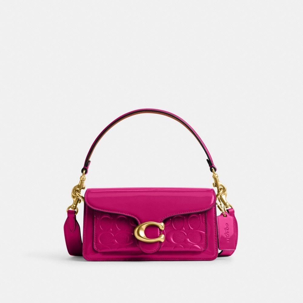 COACH Tabby Shoulder Bag 20 In Signature Leather in Purple | Lyst