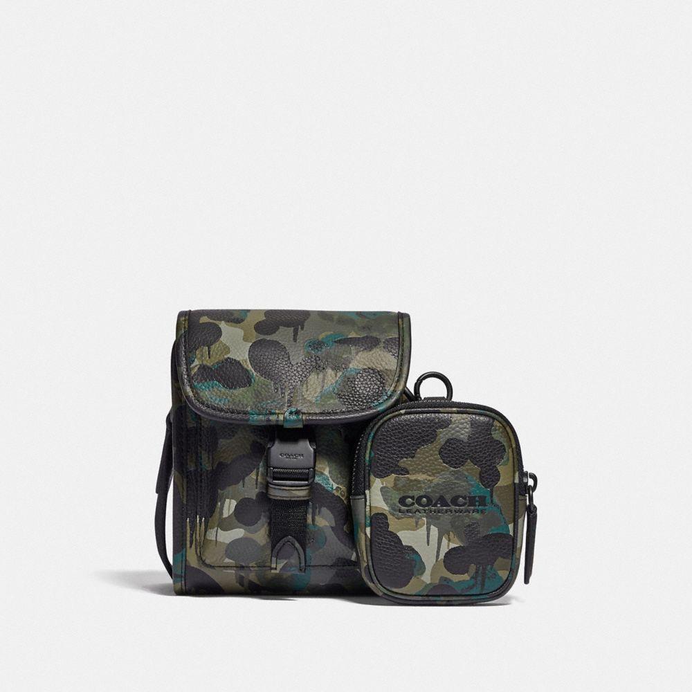 Bolso cruzado Charter North/South con bolsa híbrida con estampado de camuflaje  COACH de Cuero de color Verde para hombre | Lyst