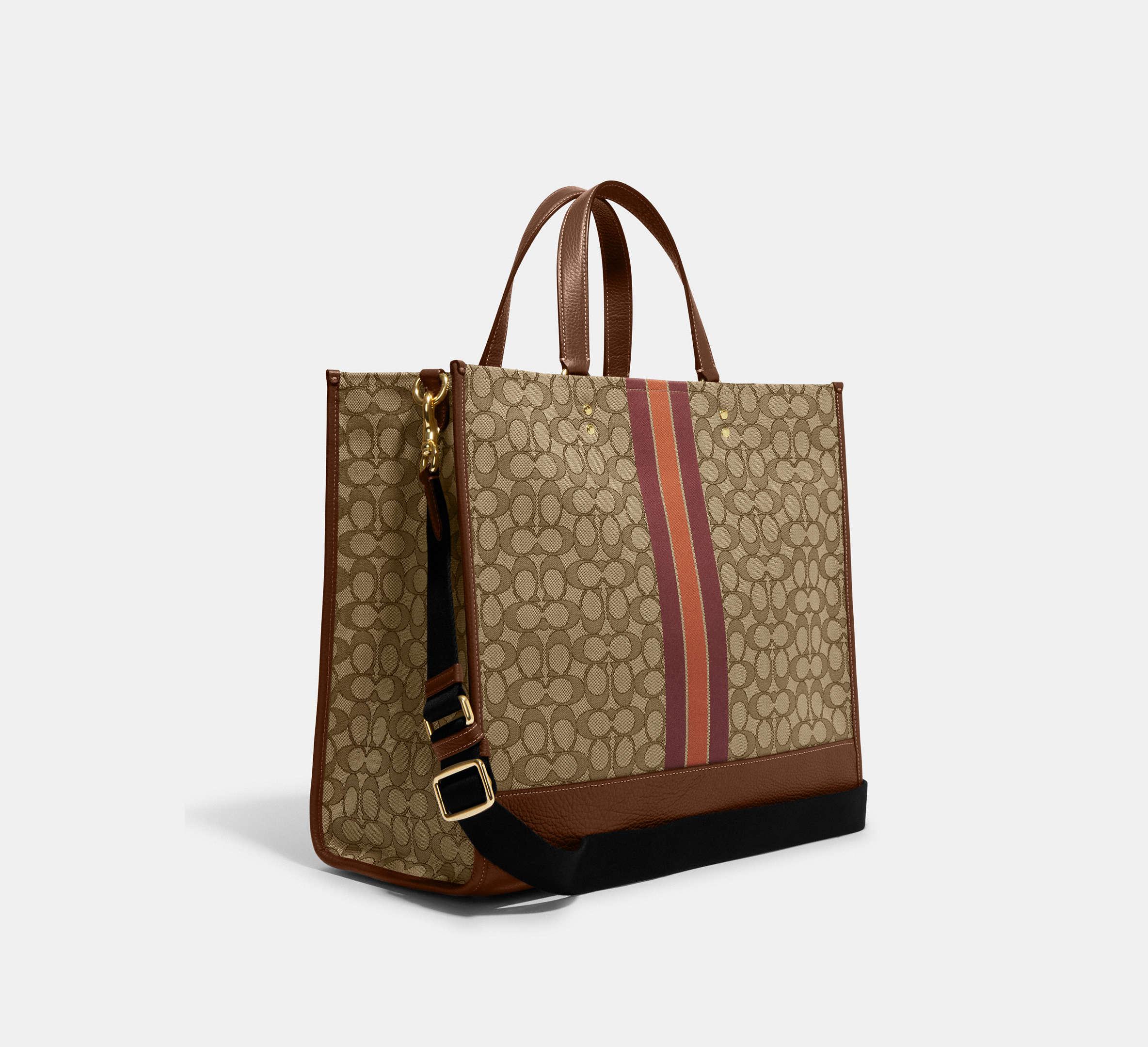 COACH Dempsey Tote Bag 40 Brown Cotton in Black Lyst UK