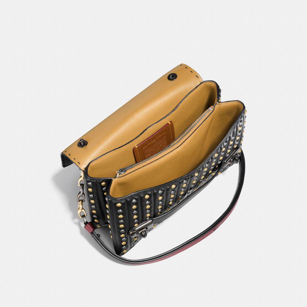 COACH Swagger Chain Crossbody With Quilting And Rivets in Black | Lyst