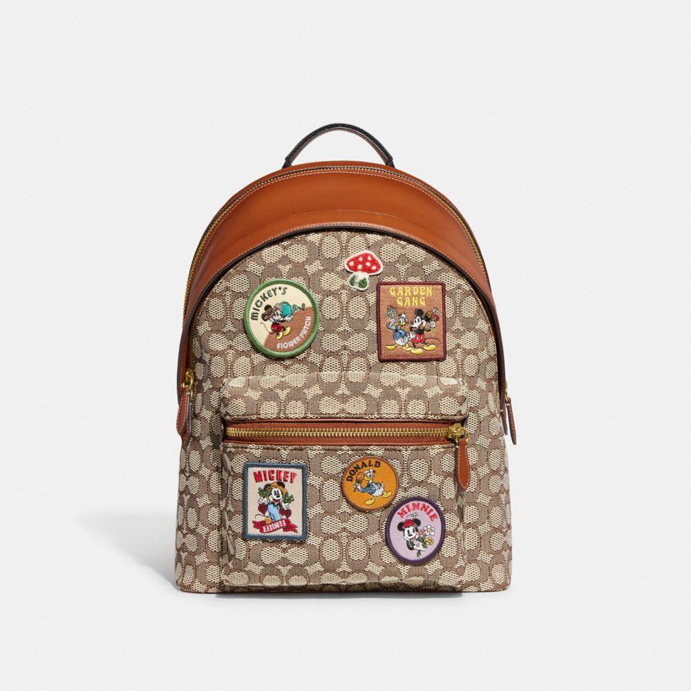 COACH Disney X Charter Backpack In Signature Textile Jacquard With