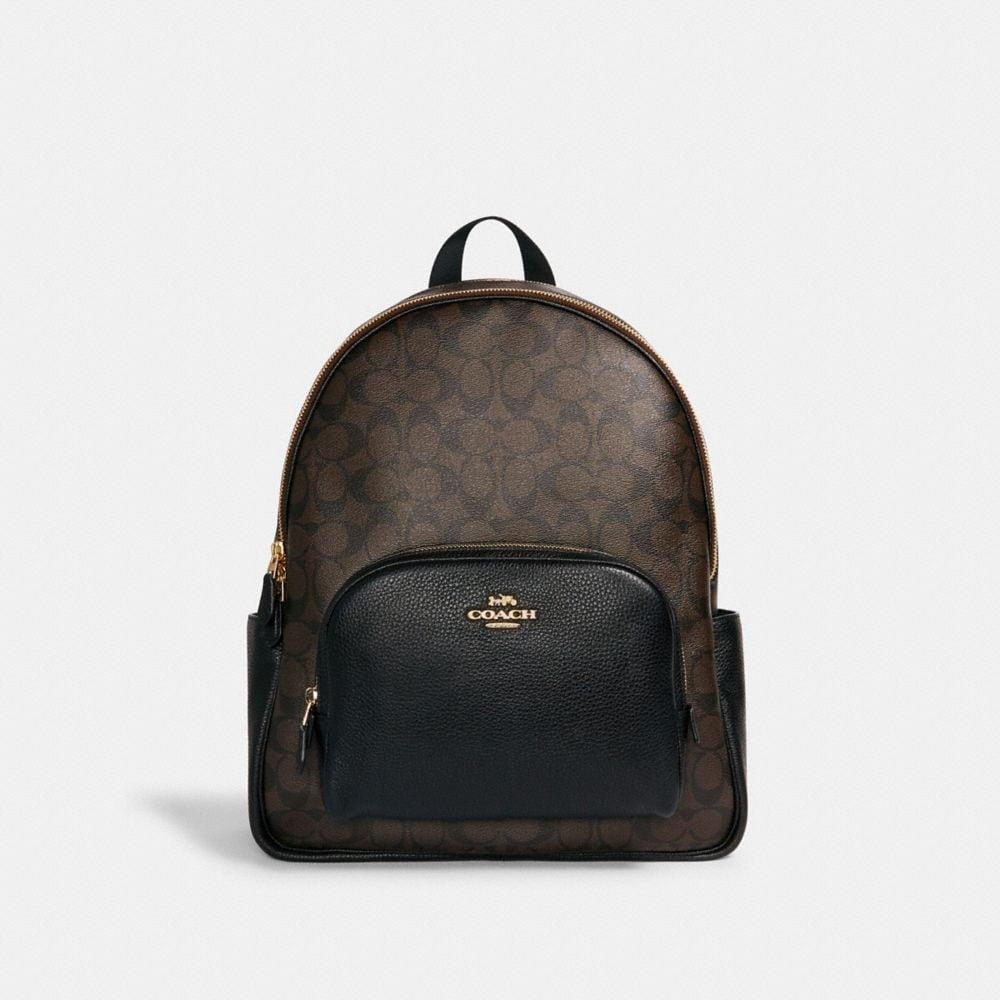 large court backpack in signature canvas