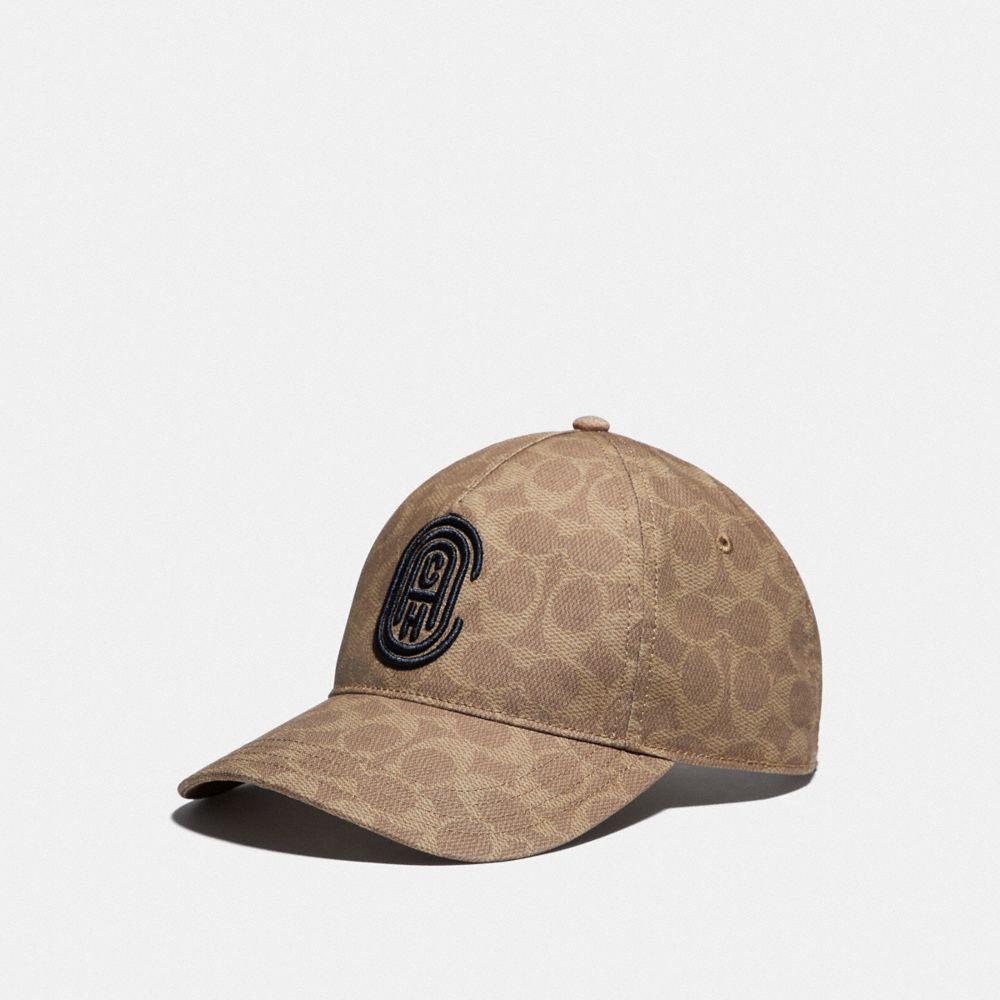 COACH Cotton Signature Baseball Cap in Brown for Men   Lyst