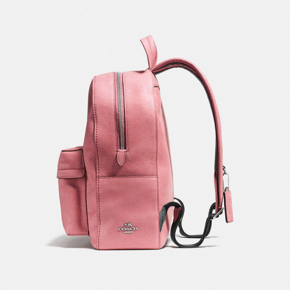 Lyst - COACH Campus Backpack In Glitter Rose Polished Pebble Leather in