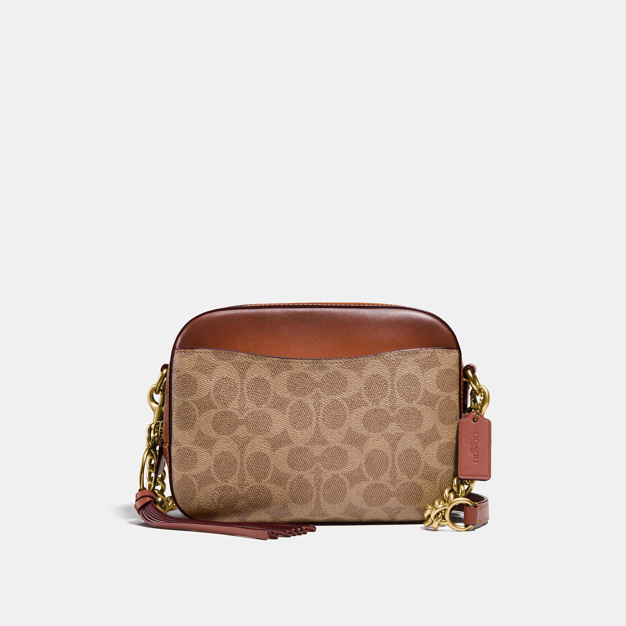 COACH Camera Bag In Signature Canvas in Brown Save 33 Lyst