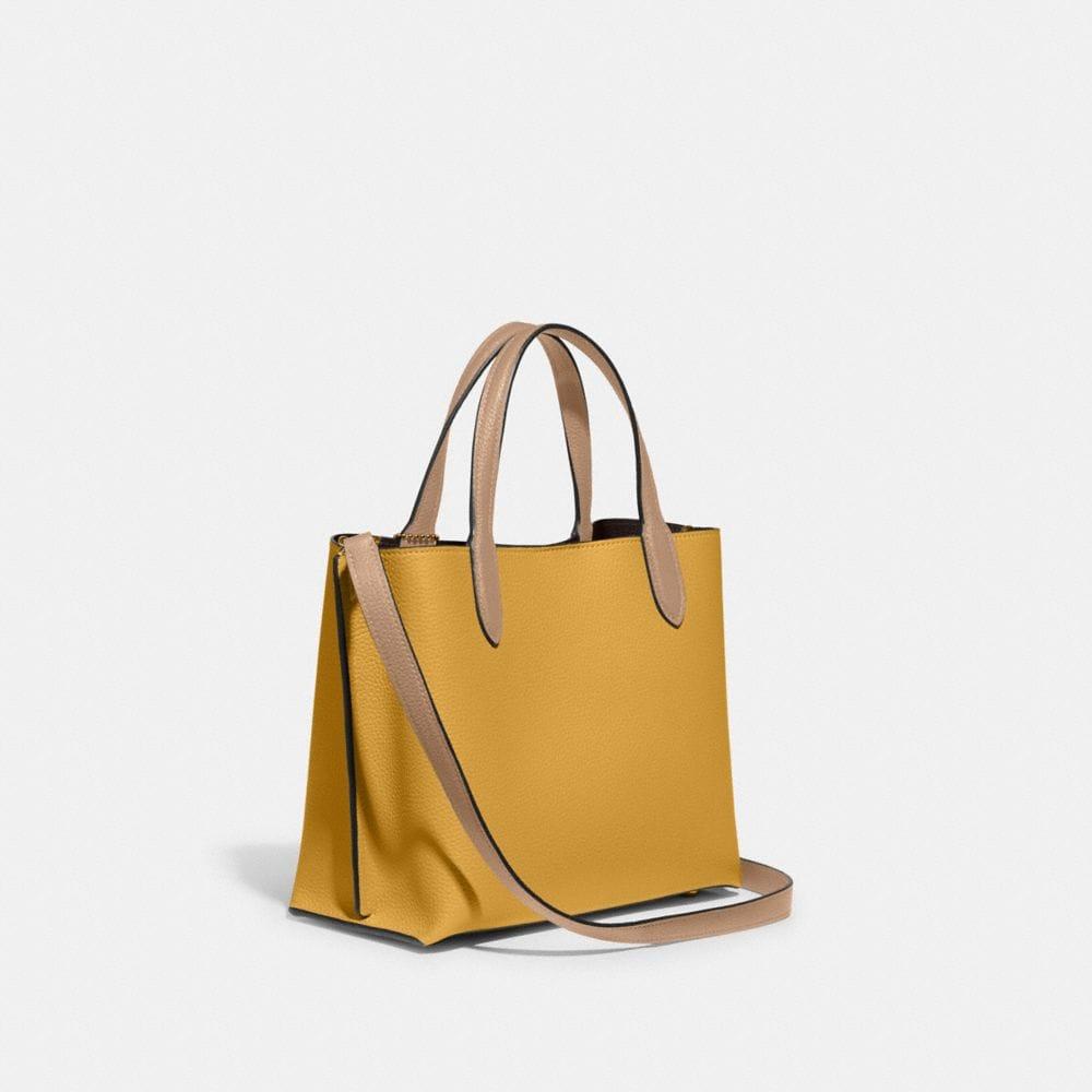 COACH Willow Tote 24 In Colorblock in Yellow | Lyst