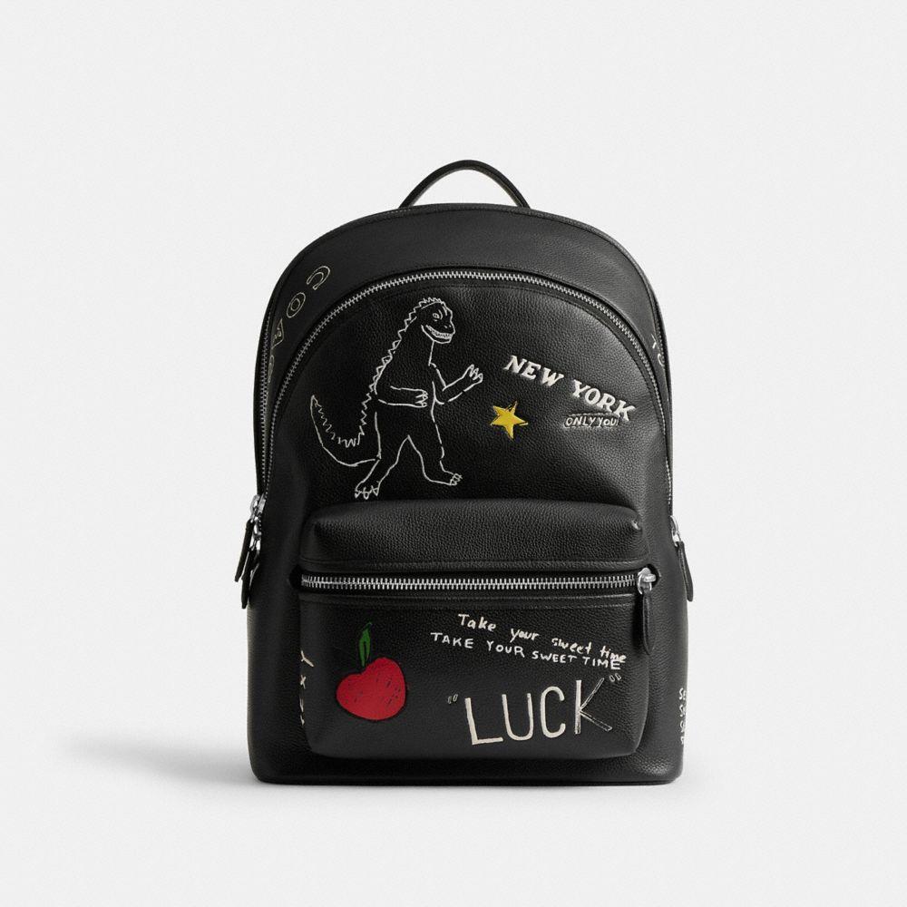 COACH Charter Backpack With Sketch Print in Black for Men | Lyst display picture 1