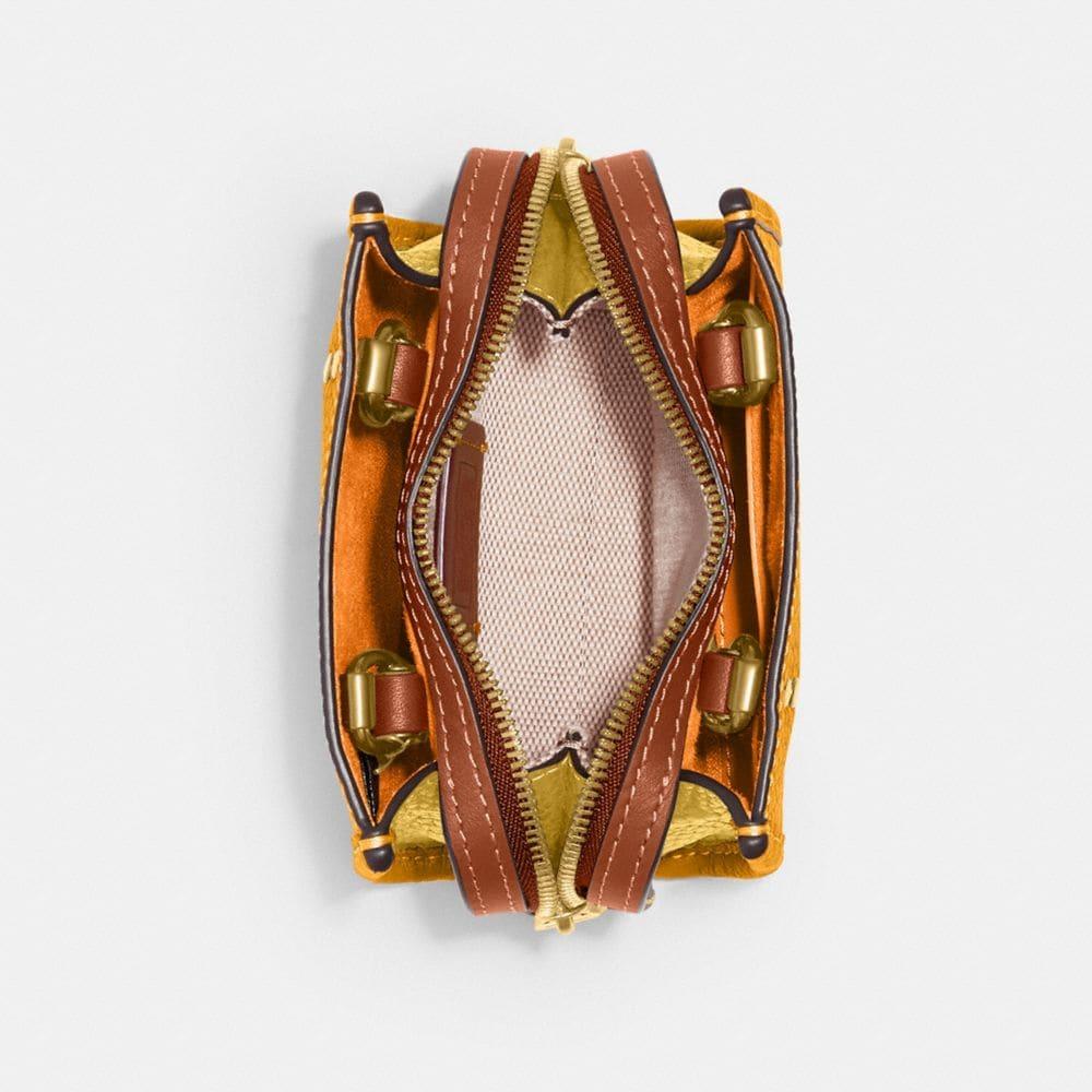 【美品】COACH ローグ12 カラーブロック coach-Brassbuttercup-Multi-
