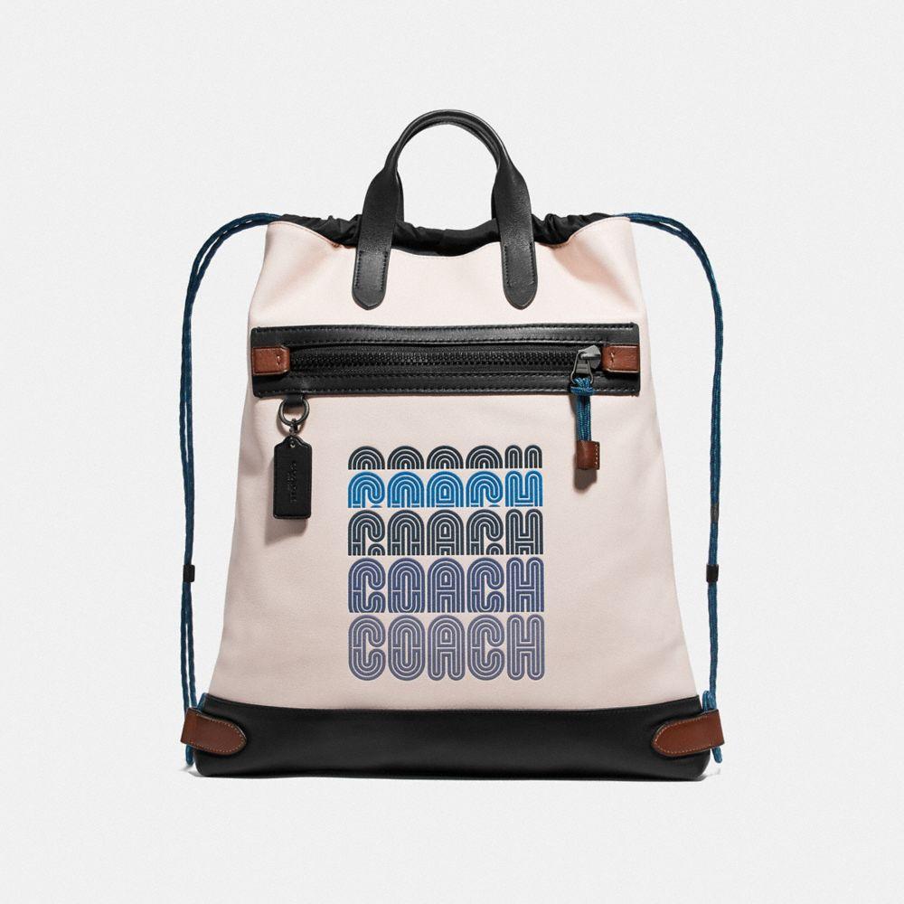 coach academy drawstring backpack