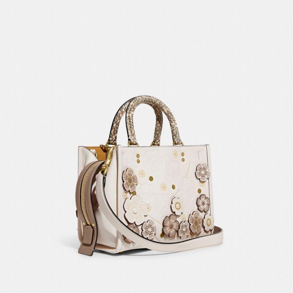 Coach Rogue 25 in Chalk Tea Rose and Python Detail- NEW Spring 2022  Collection 