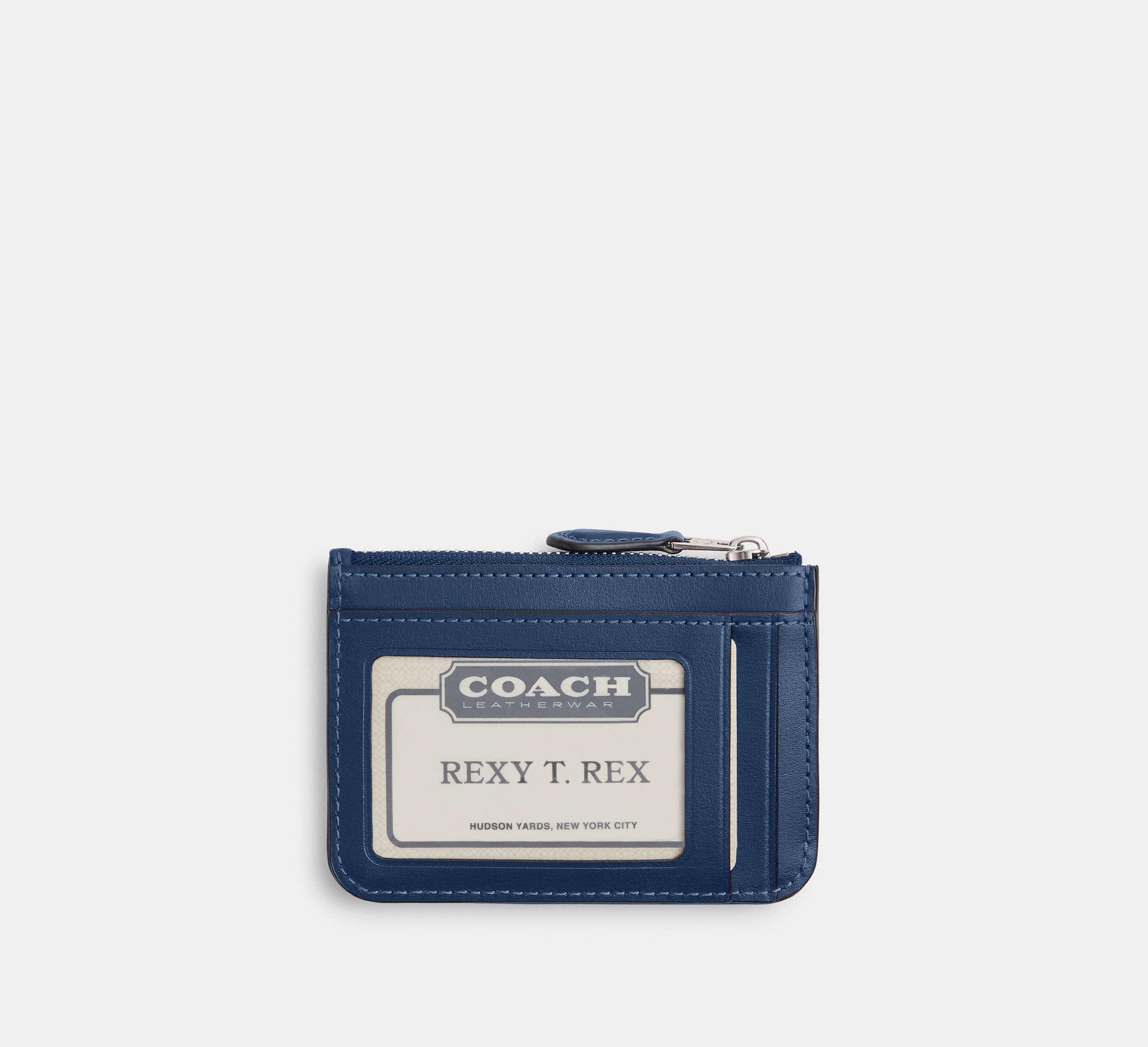 COACH Essential Mini Id Card Case In Signature Denim in Blue Lyst UK