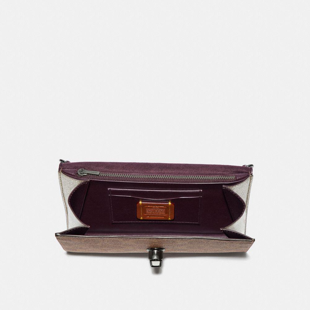 marlow turnlock chain crossbody in colorblock signature canvas