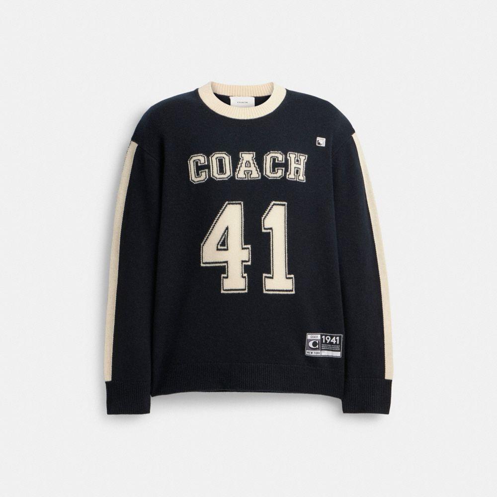 COACH Varsity Sweater in Black for Men | Lyst COACH Varsity Sweater in Black for Men | Lyst