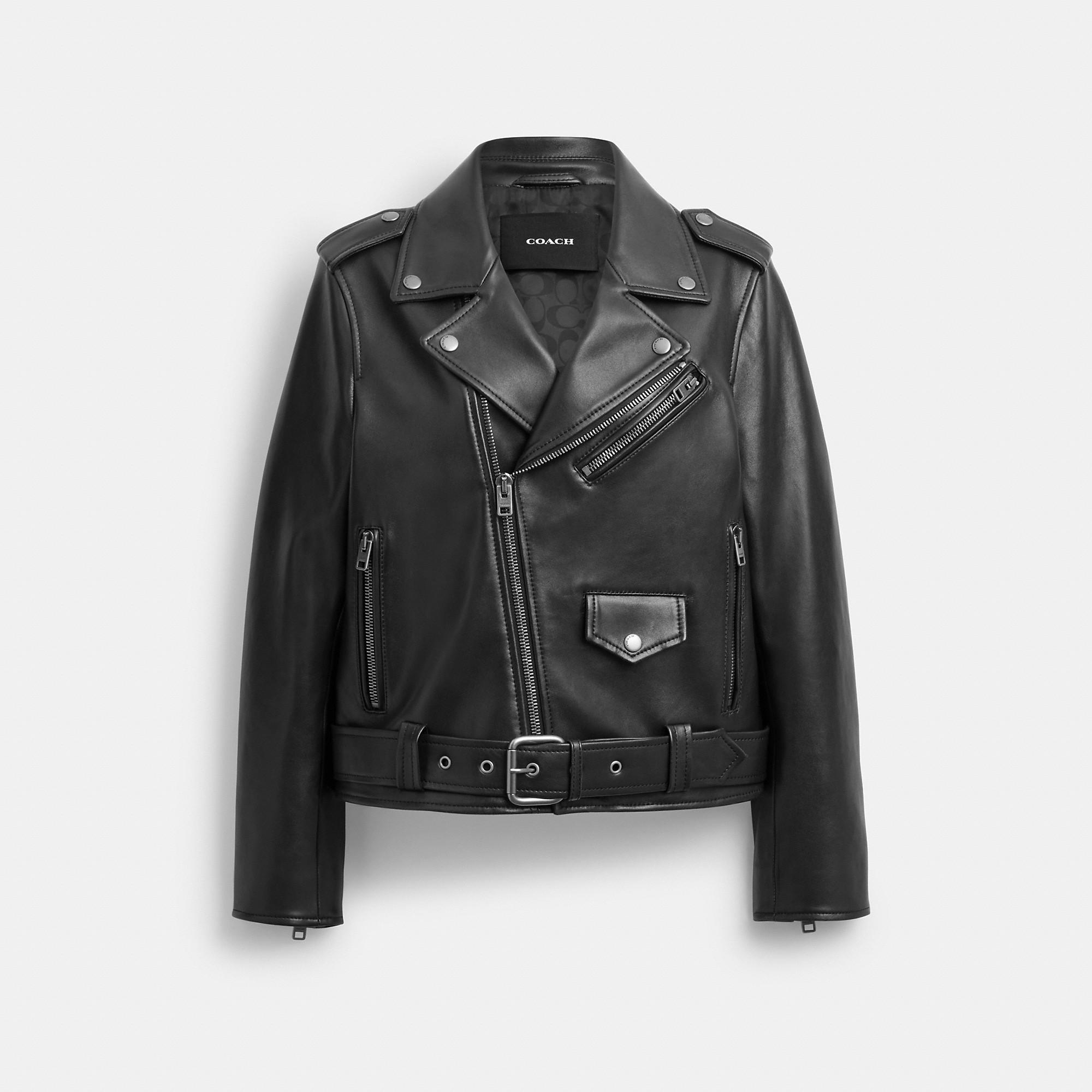Women's COACH Leather jackets | Lyst Canada