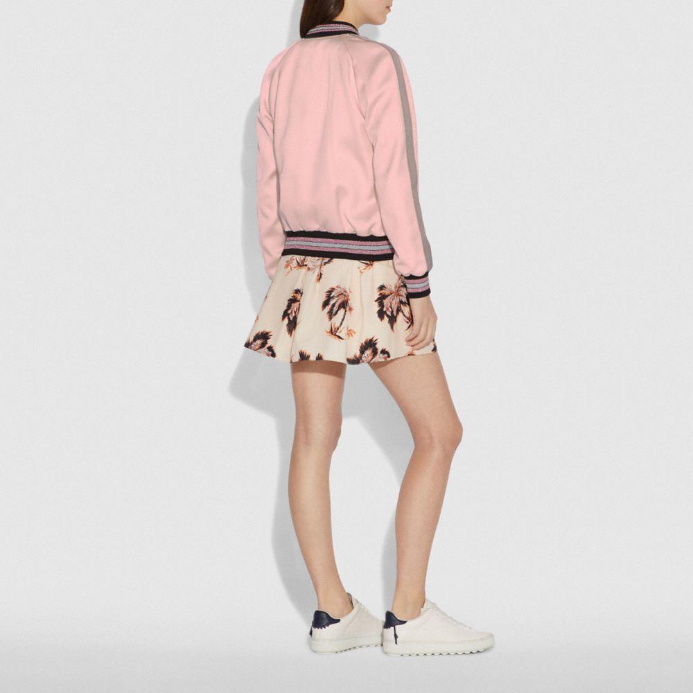 coach pink bomber jacket