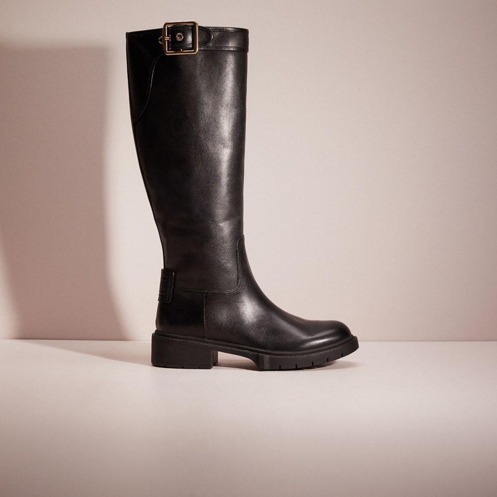 COACH Restored Leigh Boot in Black | Lyst
