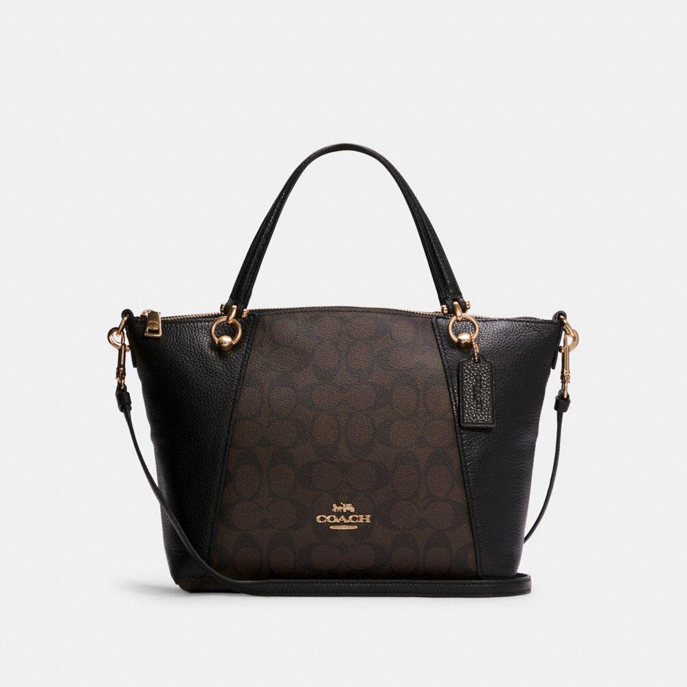 COACH Kacey Satchel Bag In Signature Canvas in Black Lyst UK