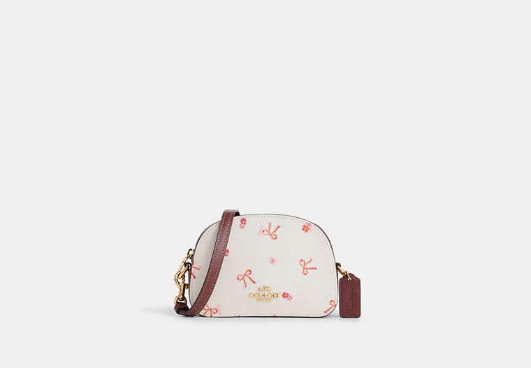 COACH Mini Serena Satchel With Bow Print Pvc in Pink Lyst UK