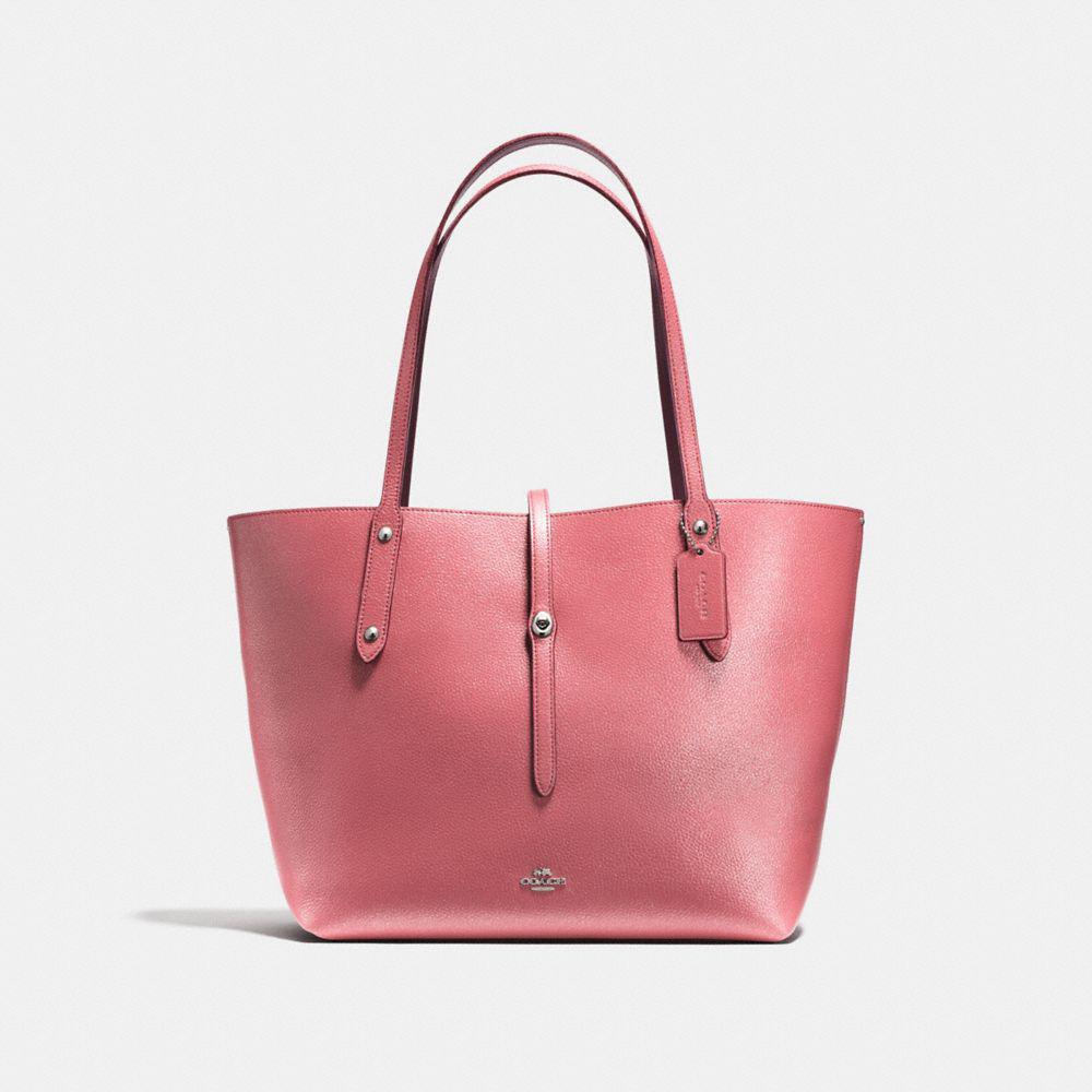 coach market tote pink