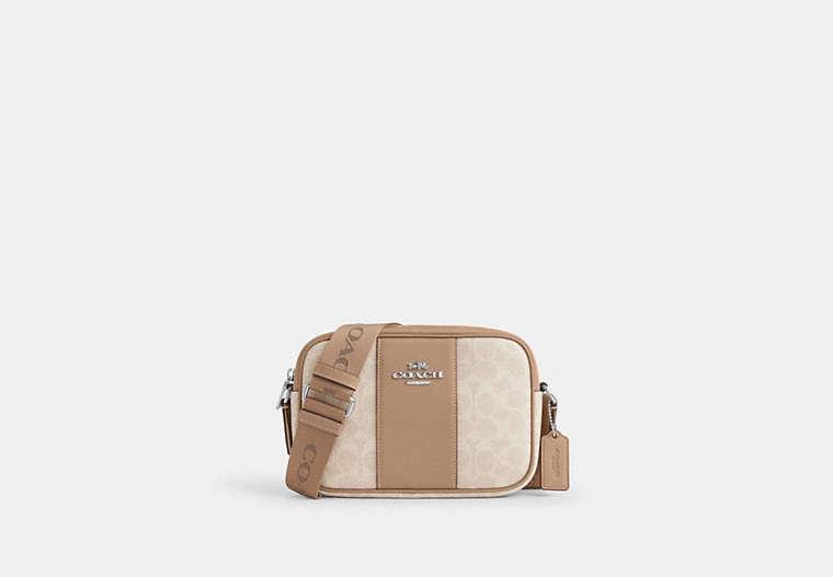 COACH Jamie Camera Bag With Stripe in Black | Lyst