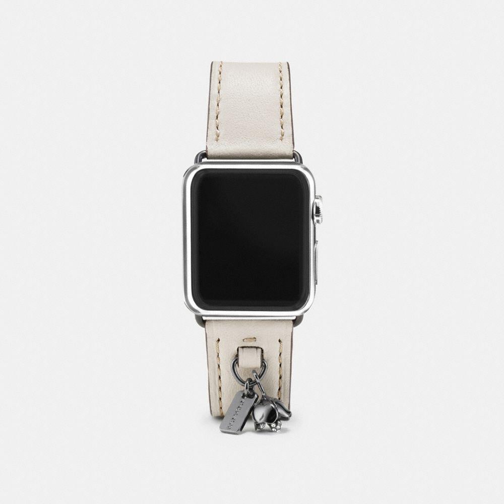COACH Apple Watch® Leather Watch Strap With Charms | Lyst
