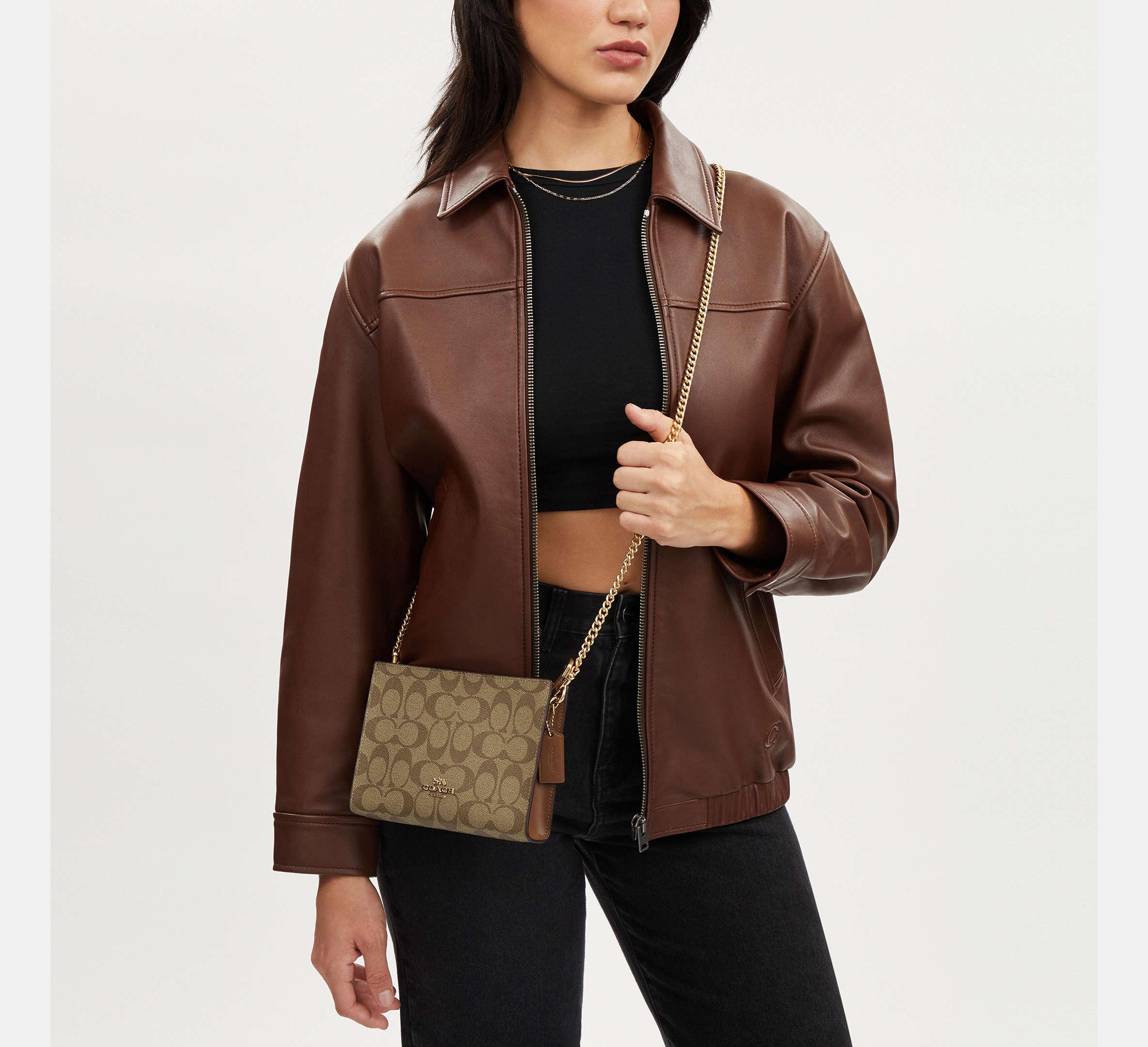 COACH Slim Crossbody In Signature Canvas in Black Lyst UK