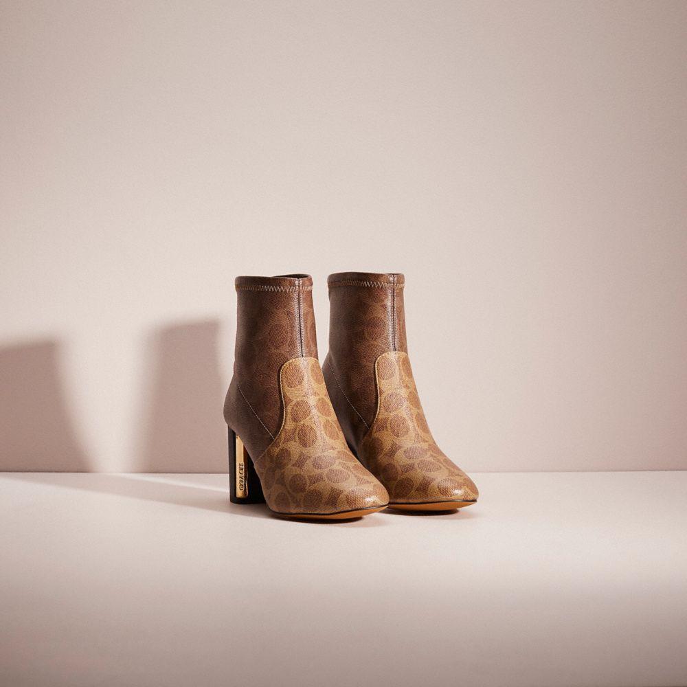 Coach brown booties online