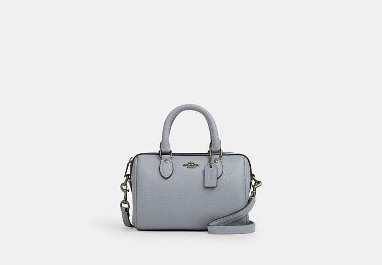 COACH Mini Leather Rowan Crossbody Bag in Black Lyst UK