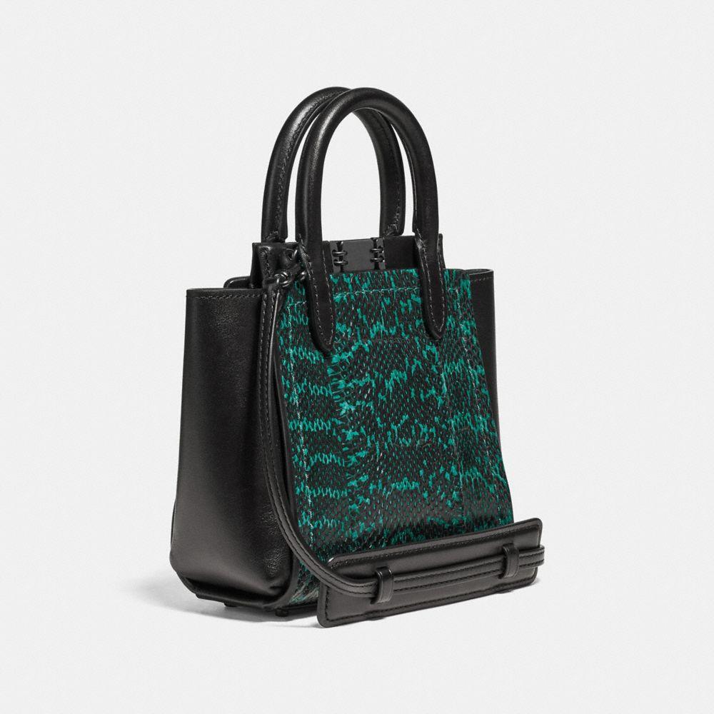 COACH Leather Troupe Tote 16 In Snakeskin in Green | Lyst
