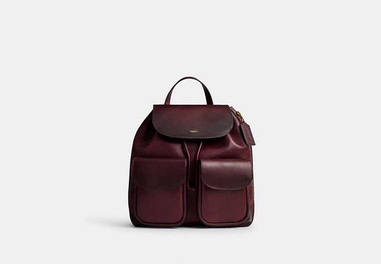 Coach pebbled leather backpack f37410 black sale