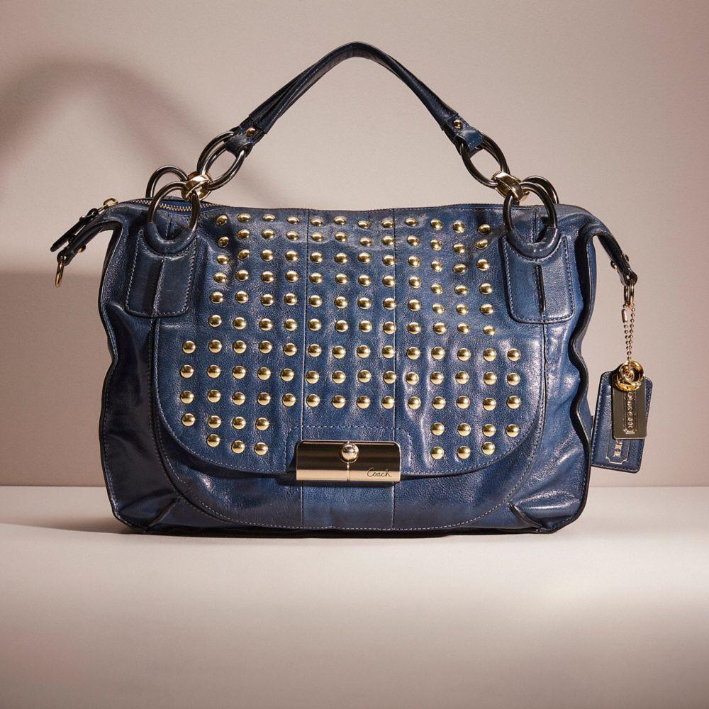 COACH Upcrafted Kristin Elevated Round Satchel in Blue Lyst