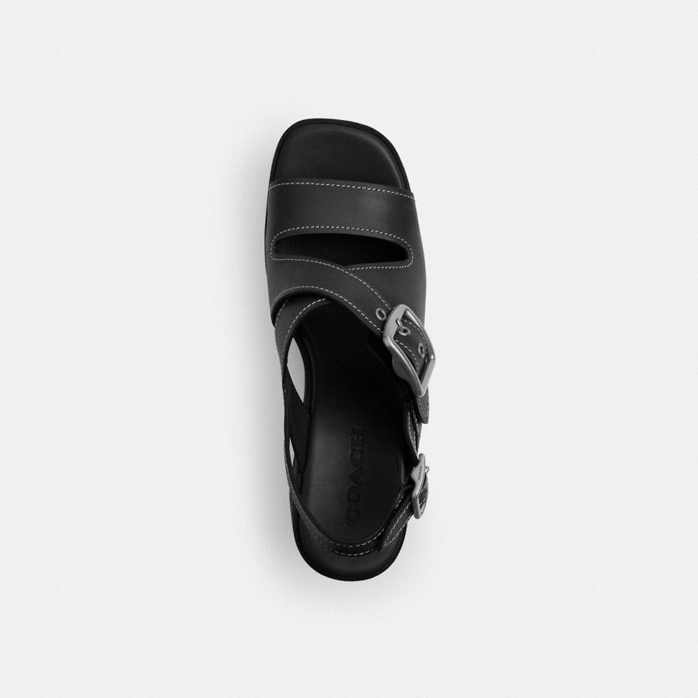 COACH Archival Buckle Wedge in Black | Lyst