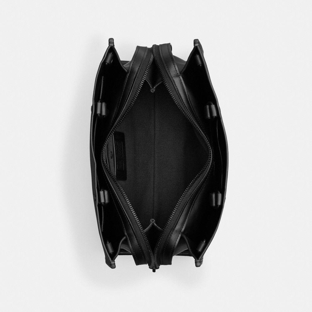 Coach matte black bag sale