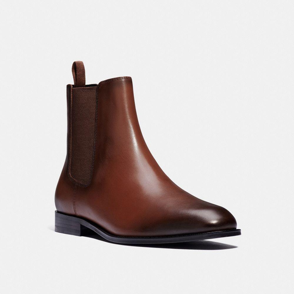 COACH Leather Metropolitan Chelsea Boot in Brown for Men Lyst