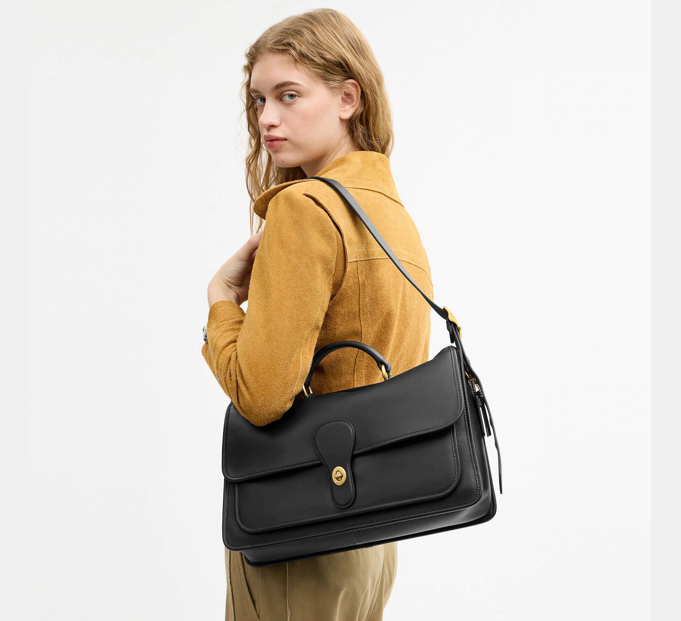 COACH Metropolitan Messenger Bag in Black | Lyst UK