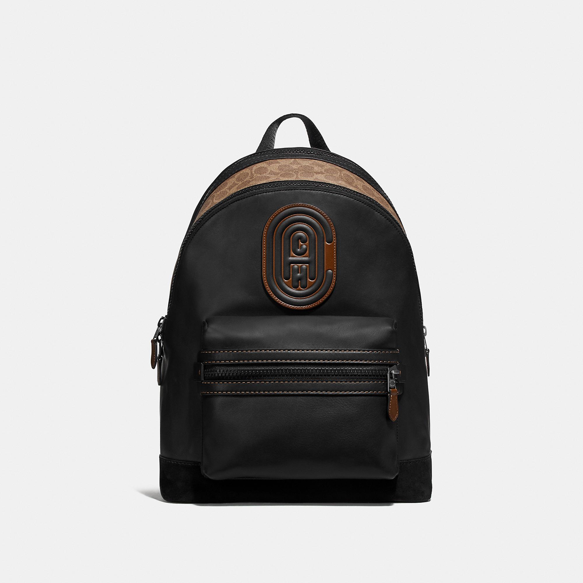 graham backpack in signature canvas