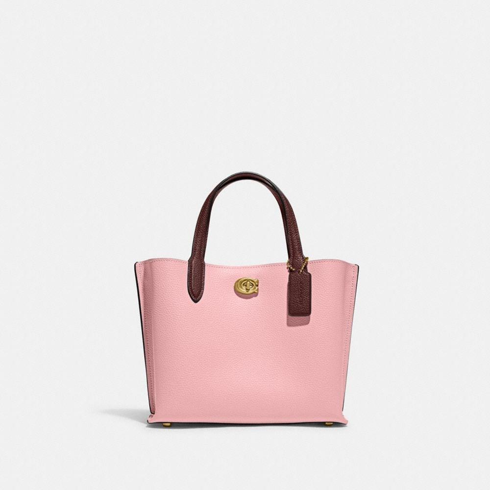 COACH Willow Tote 24 In Colorblock in Pink Lyst