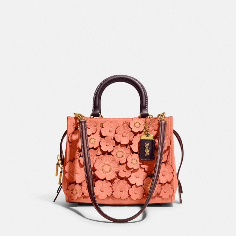 COACH®  Rogue 25 In Colorblock With Tea Rose And Snakeskin Detail