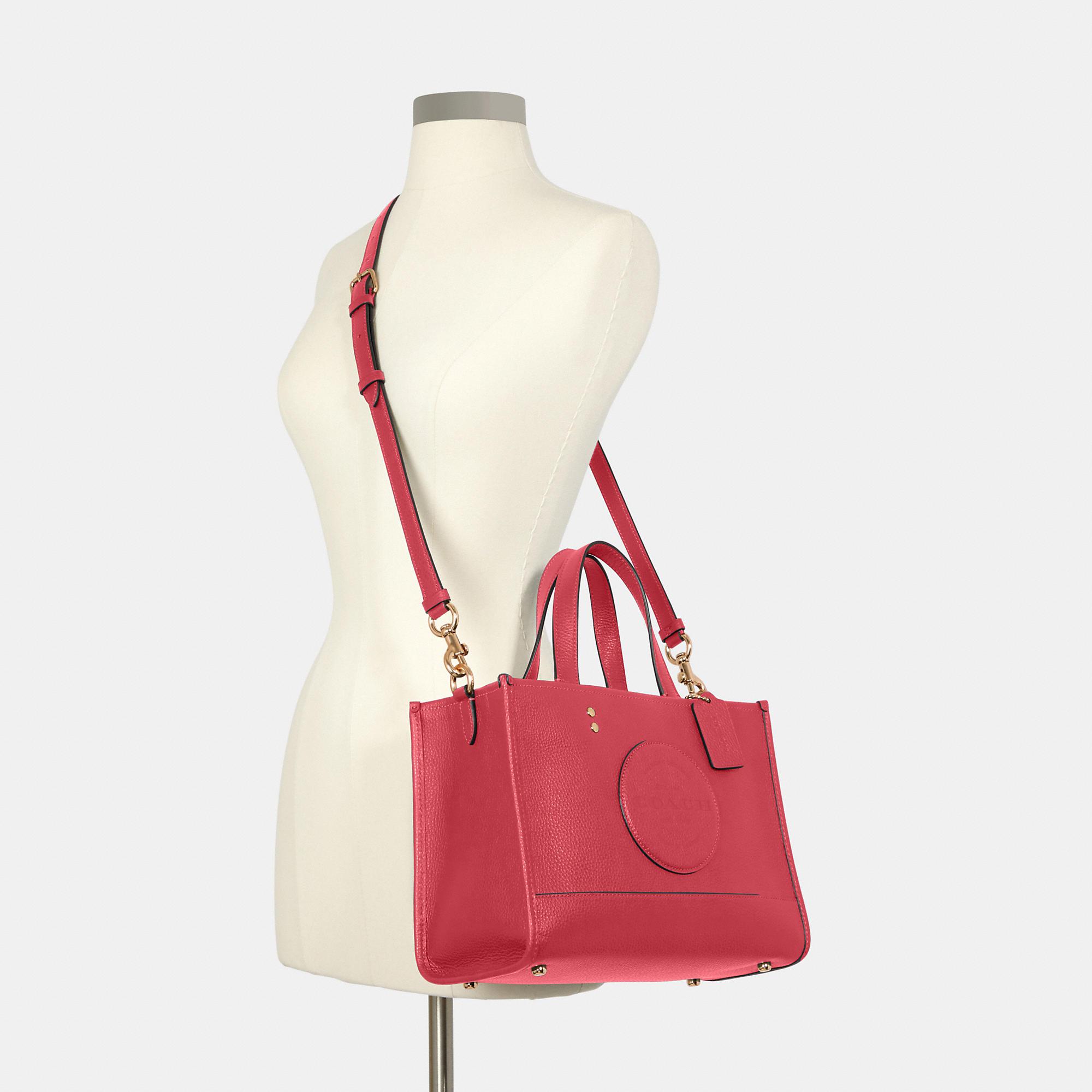 COACH Leather Dempsey Carryall With Patch in im/Fuchsia (Red) - Lyst
